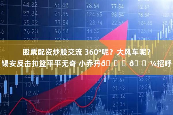 股票配资炒股交流 360°呢？大风车呢？锡安反击扣篮平平无奇 小乔丹👎🏼招呼