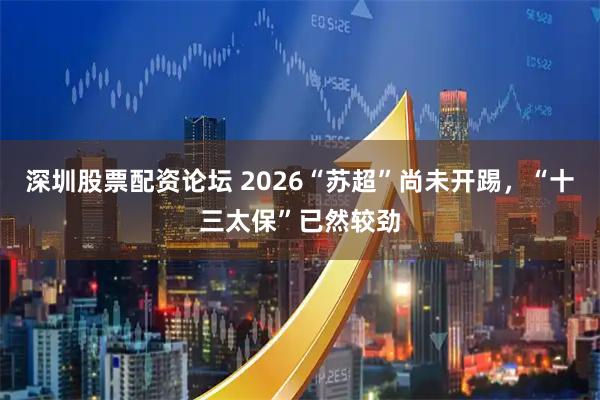 深圳股票配资论坛 2026“苏超”尚未开踢，“十三太保”已然较劲